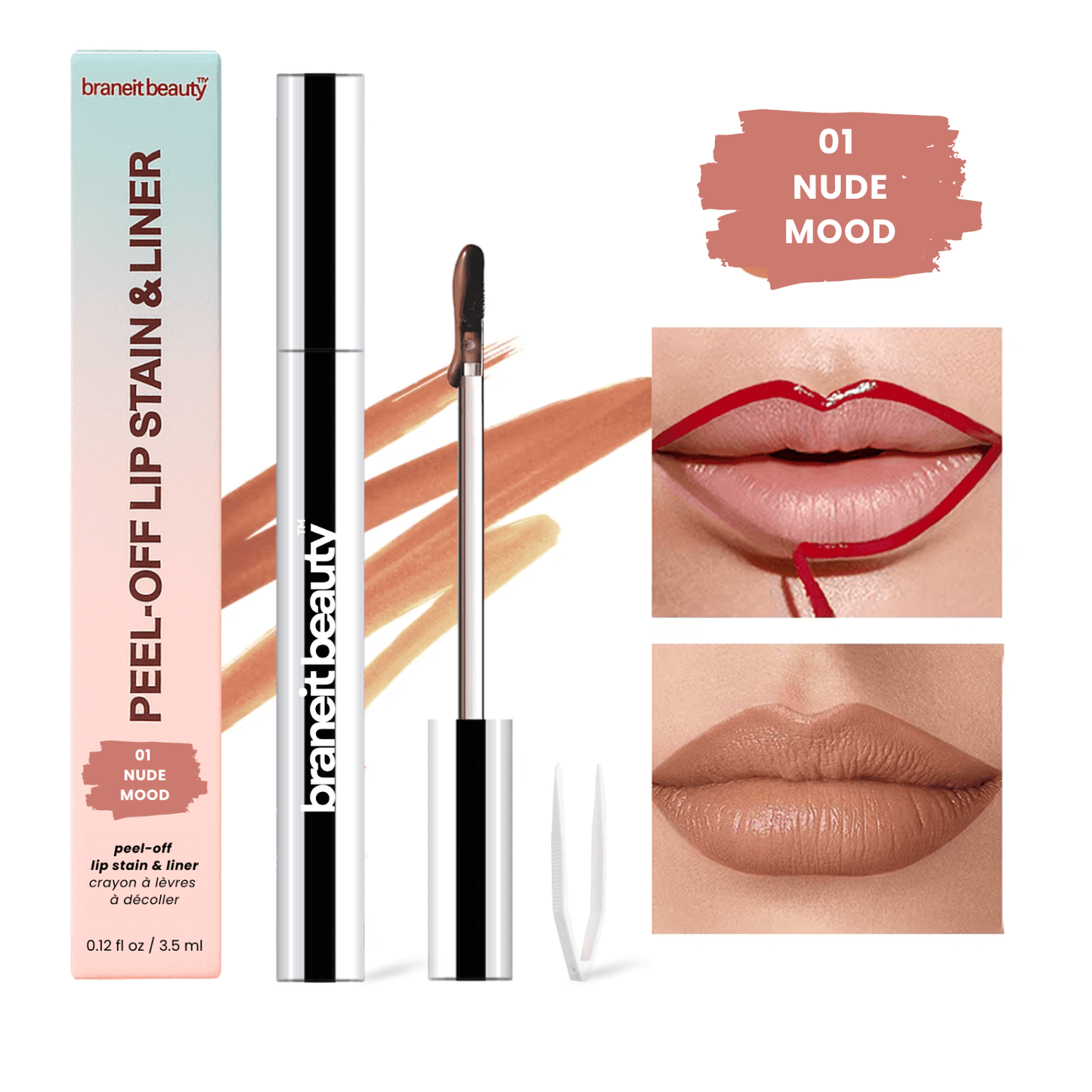 Braneit Beauty™ Peel-Off Lip Stain & Liner
