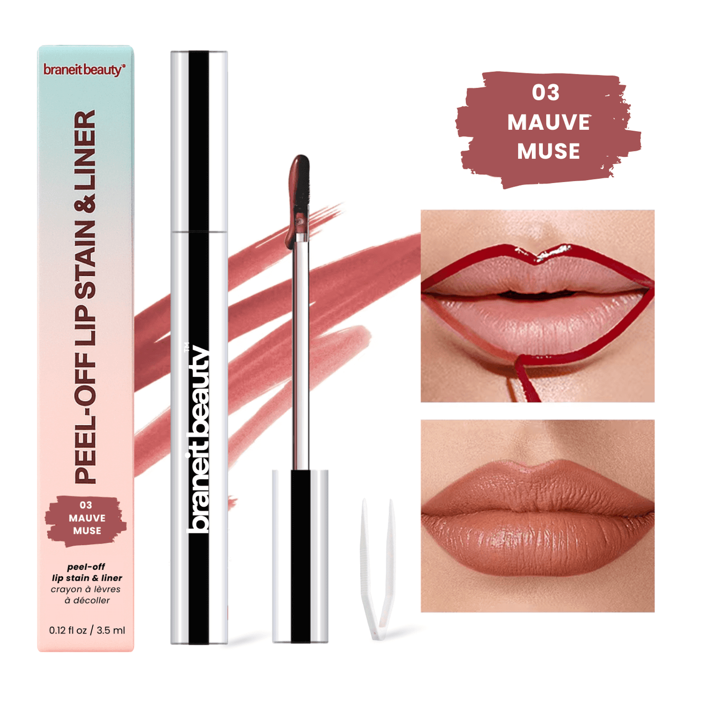 Braneit Beauty™ Peel-Off Lip Stain & Liner