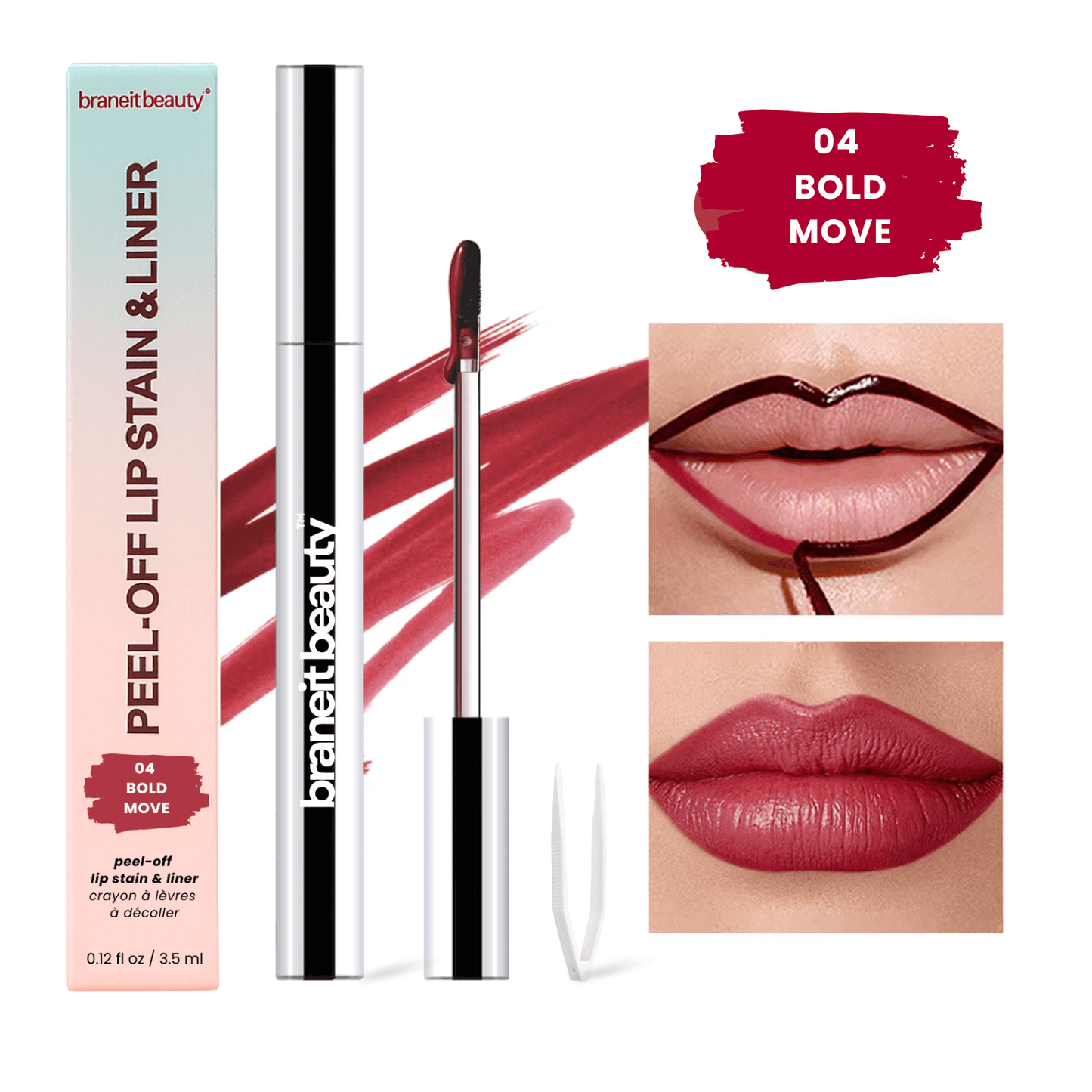 Braneit Beauty™ Peel-Off Lip Stain & Liner