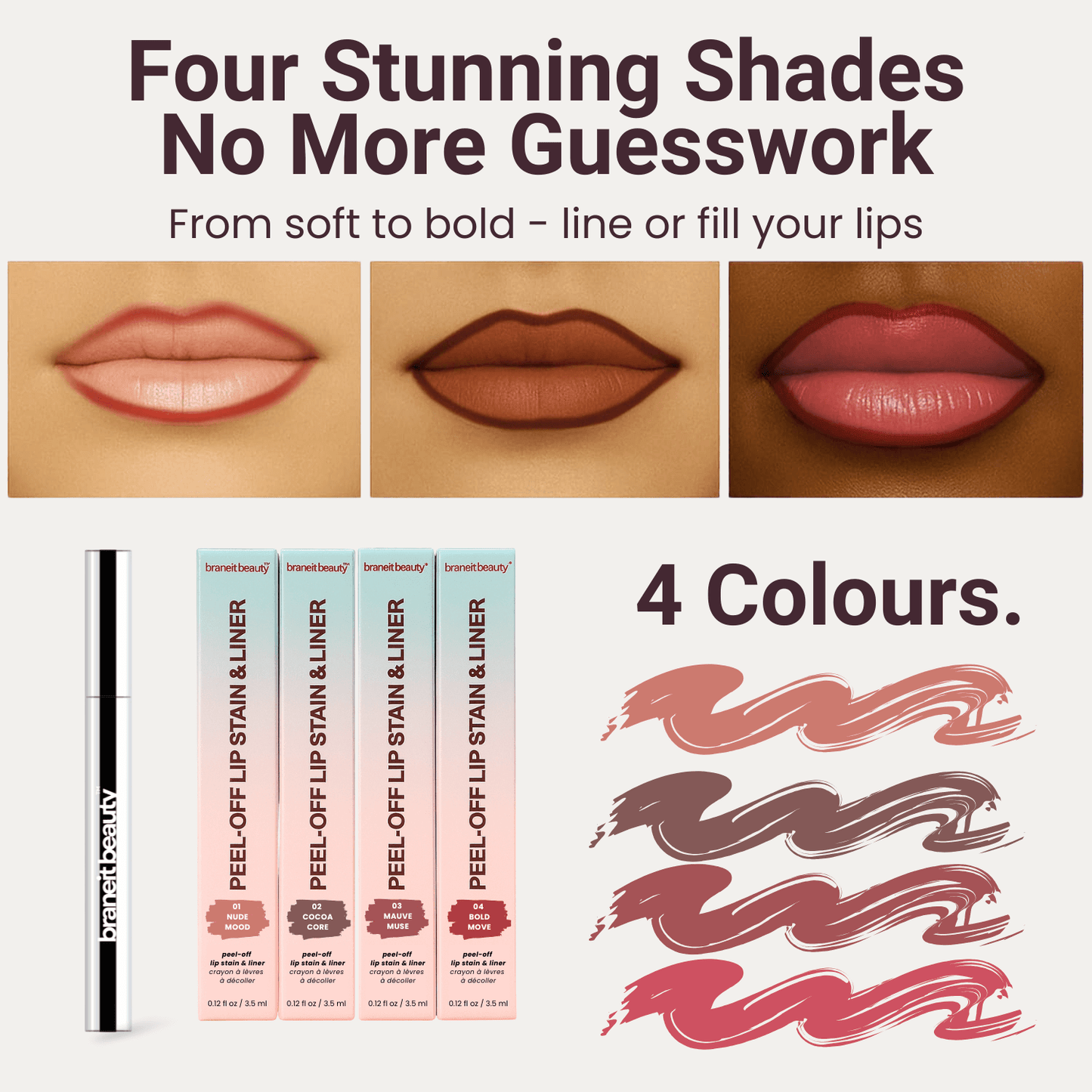 Braneit Beauty™ Peel-Off Lip Stain & Liner