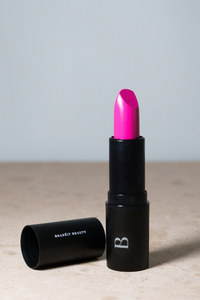 natural lipstick with creme and satin matte finish moisturing