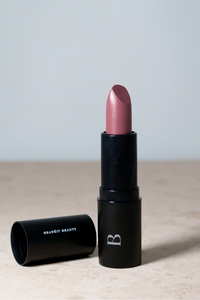natural lipstick with creme and satin matte finish moisturing