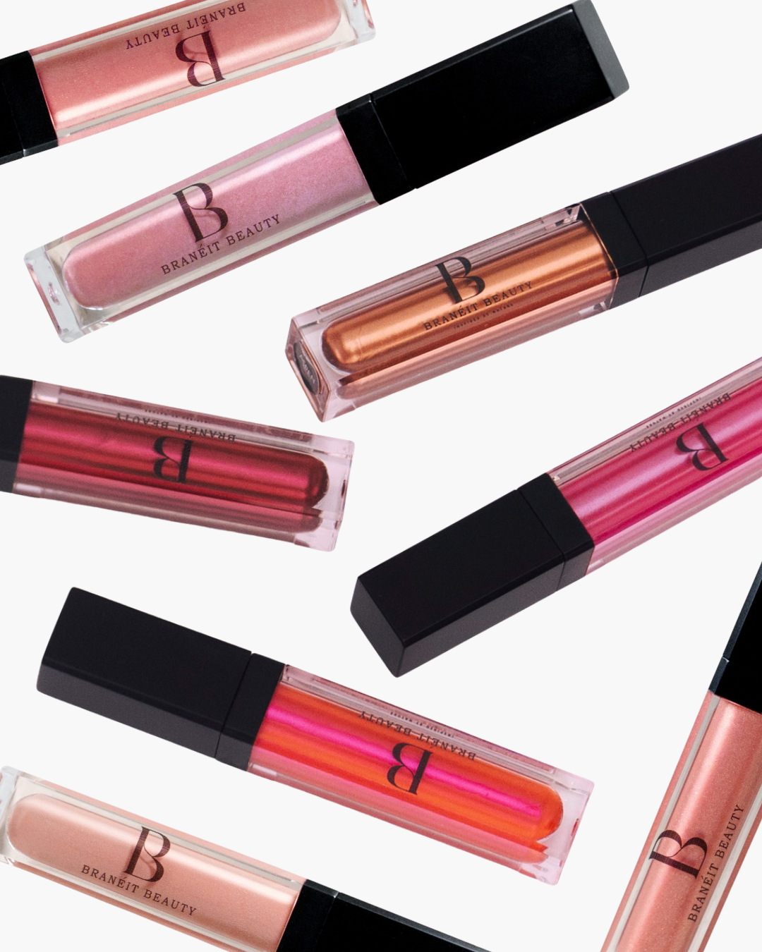 lip gloss glitter with led light feature and mirror