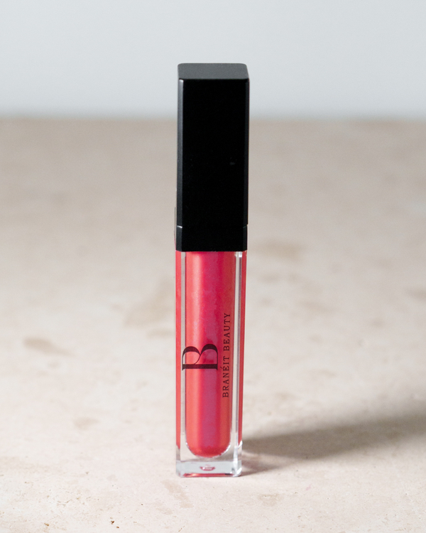 lip gloss glitter with led light feature and mirror